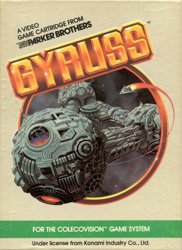 Gyruss box art for Colecovision